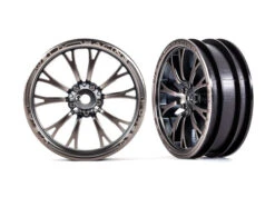 Traxxas 9472A Front Satin Black Weld Wheels For Drag Slash 2 Pack