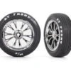 Traxxas 9474R Front Chrome Weld Wheels And MT Tires For Drag Slash 2 Pack -Spetrum Racing Model Shop traxxas 9474r front chrome weld wheels and mt tires for drag slash 2 pack