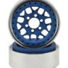 Vanquish Products VPS07714 KMC 1.9 XD127 Bully Beadlock Wheel Blue Anodized 1 Pair