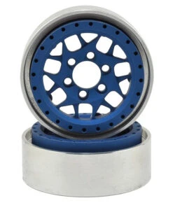 Vanquish Products VPS07714 KMC 1.9 XD127 Bully Beadlock Wheel Blue Anodized 1 Pair