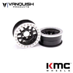 Vanquish Products VPS07740 KMC 1.9 XD229 Machete V2 Beadlock Wheel Black Anodized 1 Pair
