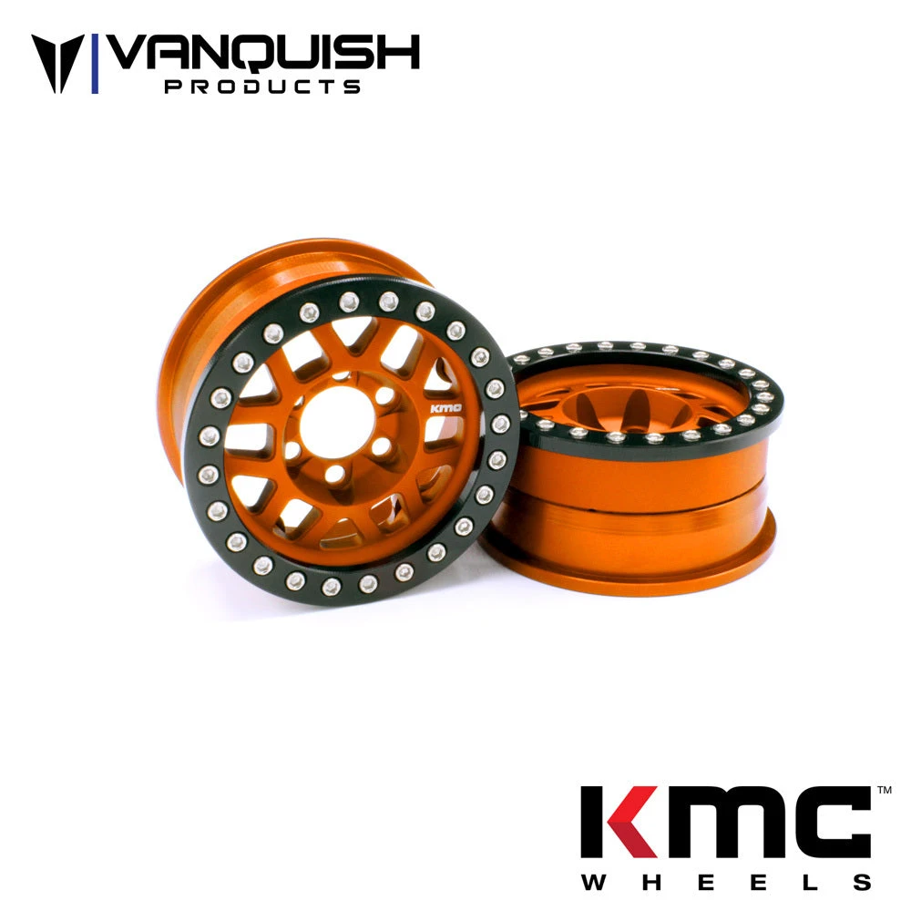 Vanquish Products VPS07745 KMC 1.9 XD229 Machete V2 Beadlock Wheel Orange Anodized 1 Pair 3 Vanquish Products VPS07745 KMC 1.9 XD229 Machete V2 Beadlock Wheel Orange Anodized 1 Pair