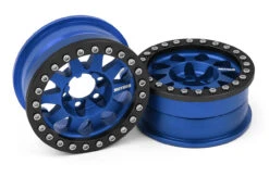 Vanquish Products VPS07760 Method 1.9 Beadlock Race Wheel 101 Blue Anodized Aluminum V2 1 Pair