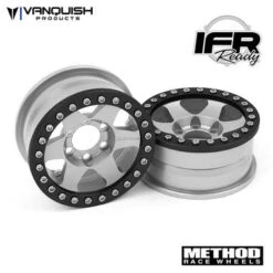 Vanquish Products VPS07764 Method 1.9 Beadlock Race Wheel 310 Clear Anodized Aluminum 1 Pair