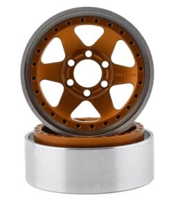 Vanquish Products VPS07768 Method 1.9 Beadlock Race Wheel 310 Orange Anodized Aluminum 1 Pair