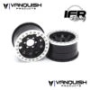 Vanquish Products VPS07780 Black Anodized KMC KM236 Tank 1.9" Beadlock Crawler Wheels (1 Pair)