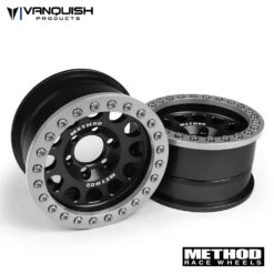Vanquish Products VPS07911 Clear And Black Method 105 1.9" Beadlock Wheel (1 Pair)